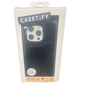 iPhone 15 Pro Case MagSafe CASETiFY Mirror Black Bumper Cover 6.1" NEW